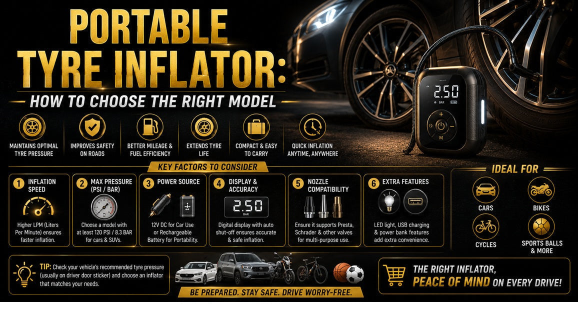Portable tyre inflator: How to choose the right model