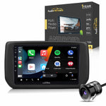 Audio Wheels Swift Dzire 2024 9-inch 1280P IPS Auto Android Car Display with Gorilla Glass | Double Din Car Stereo | Android 13 | 2GB/32GB Multimedia Player + AHD Camera, Dashboard Frame & Socket