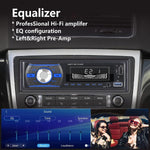 Audio Wheels Car Radio Bluetooth Single DIN Car Stereo Audio, MP3 Player Car Stereo 1 DIN with Bluetooth Handsfree/FM/Dual USB/TF/AUX/EQ/Quick Charge, with Wireless Remote Control (S-920)