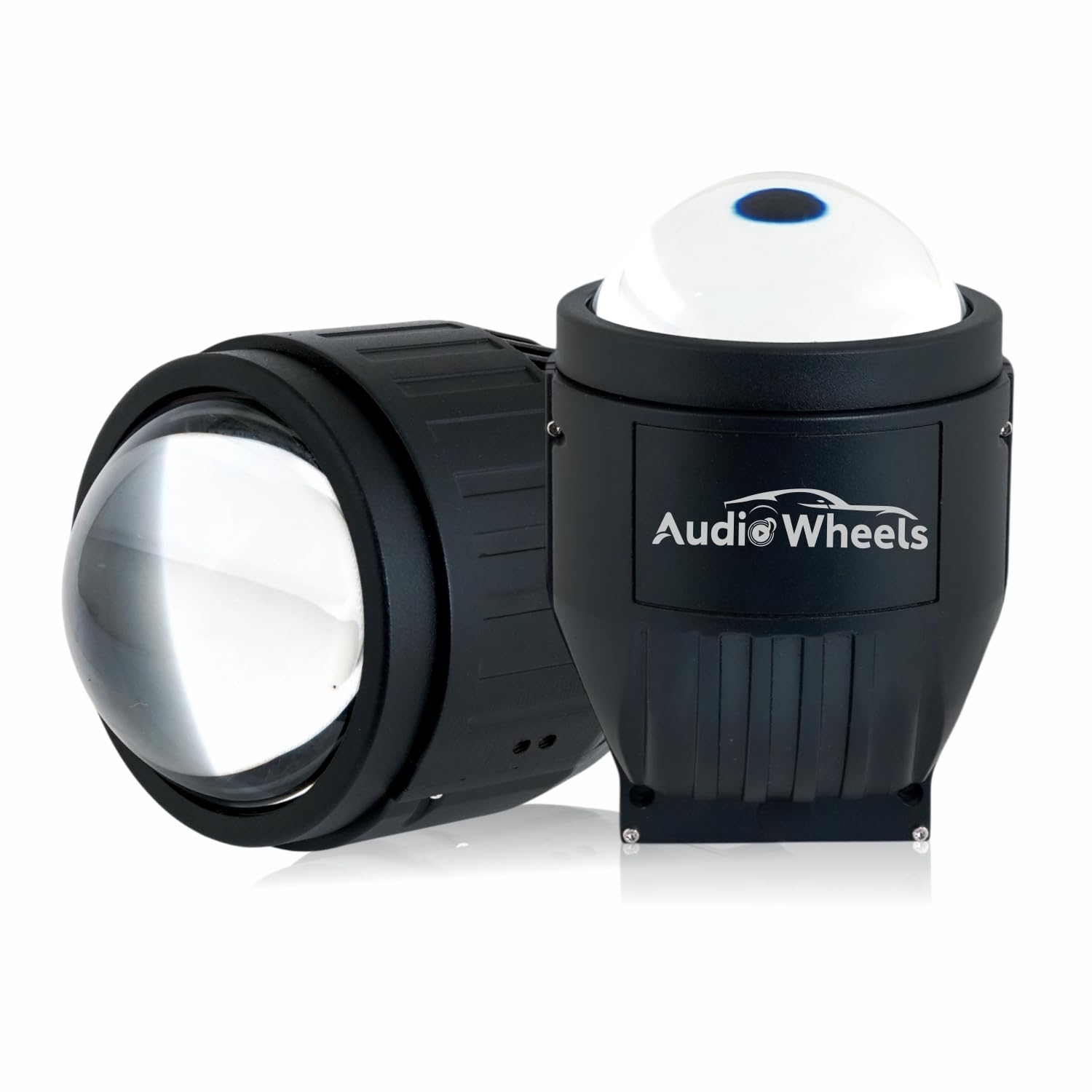 Audio Wheels 3 Inch LED Projector Fog Lamp for Car | 120W High Power | 6000K White (15,000 Lumens) | Universal Fit | Waterproof | 12V/24V Vehicle Modification Fog Light