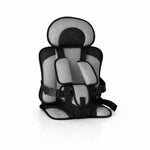 Audio Wheels Portable Foldable Baby Seat Cushion with Adjustable Shoulder & Back Straps, Universal Fit for Car, Bicycle, Stroller, Sofa & High Chair (Toddlers & Kids 6 Months-4 Years) (Gray)