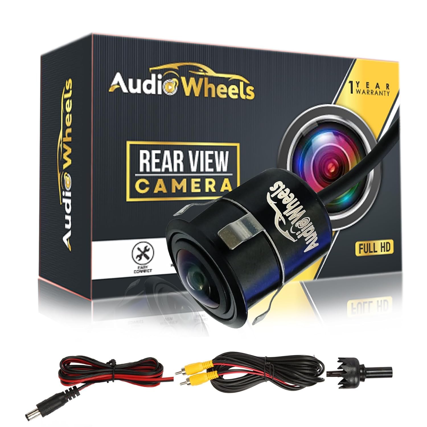Audio Wheels Fish Eye Full HD Wide-Angle car Reverse View Rear Parking Camera Assist for only Car Android Stereo
