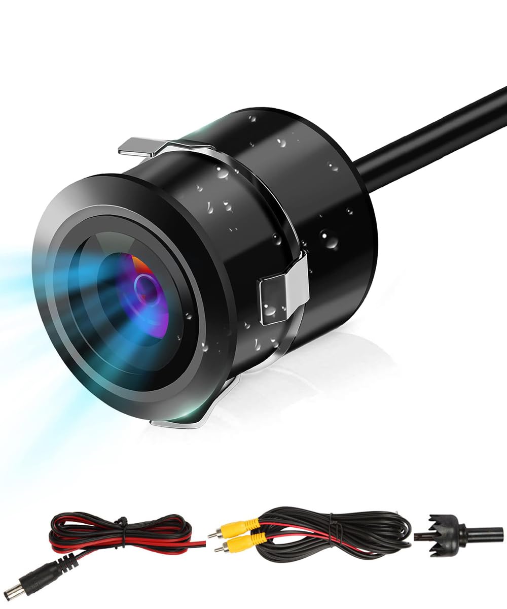 Audio Wheels Super HD Vehicle Camera 1920x1080 Pixels 1000 TV Lines Waterproof Vehicle Car Rear View Backup Camera, 170° Reverse Camera, compitible with Car Android Head Units