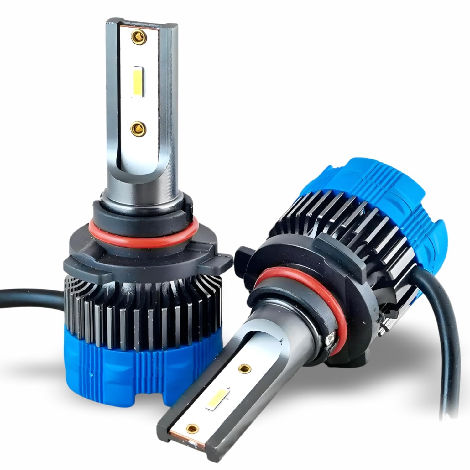 Audio Wheels 9005 60W Car Led Headlight Bulbs,16,000 Lumens Super Bright LED Headlight Conversion Kit for Cars 6000K Cool White Quick Installation Halogen Replacement, (9005-60W)