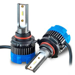 Audio Wheels H4/H19 60W LED Headlight Bulb for Car | 6000K Cool White Projector - Compatible Upgrade | Night Eye Style Plug & Play LED Bulb