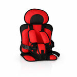 Audio Wheels Portable Foldable Baby Seat Cushion with Adjustable Shoulder & Back Straps, Universal Fit for Car, Bicycle, Stroller, Sofa & High Chair (Toddlers & Kids 6 Months-4 Years) (Red)
