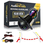 Audio Wheels Car Dome Fish Eye Moving Camera Backup Rearview Vehicle Automotive Parking HD Night Vision 170-degree Reversing Surveillance AHD Lane Departure Warning Road Safety Monitoring.