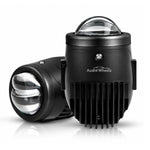 Audio Wheels 2 Inch LED Fog Lamp Projector-120W [PR-20] | Tri-Color Output (6000K White / 4500K Warm / 3000K Yellow) | 15,000LM Projector Light with Blue Film | 12V/24V | 1-Year Warranty