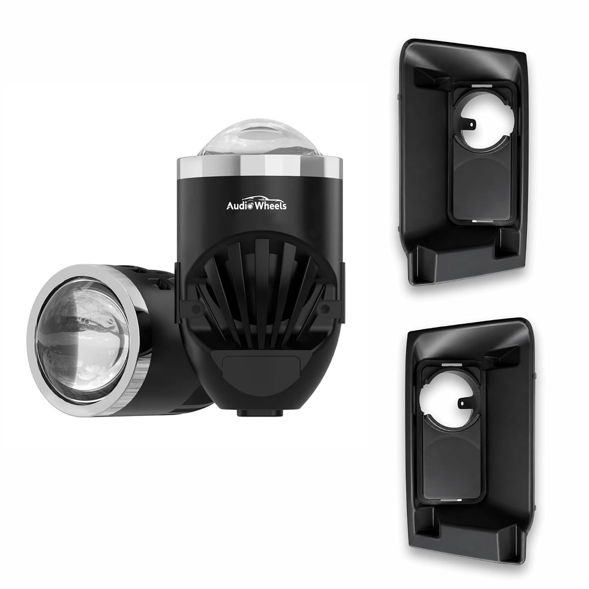 Audio Wheels 2 Inch Fog Lamp Mounting Cover / Bracket Kit - Car & Vehicle Fog Brackets | Direct Replacement Set | Compatible with Tata Sierra (2026)