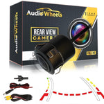 Audio Wheels Car AHD Moving Path Guide Line with 170° Perfect View Angle Design Waterproof Parking Reverse Moving Path Guide Camera only for Car Android Monitors.