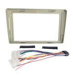 Audio Wheels Tata Vista 9 Inch Android Frame Panel with Integrated Power Socket for Easy Installation and Enhanced Connectivity.