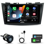 Audio Wheels 9 Inch Android 13 Car Stereo for Maruti Swift 2011–17 | 2GB+32GB | 1280P IPS Display | Gorilla Glass | AHD Reverse Camera | with Dashboard Frame