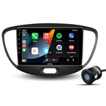 Audio Wheels Wireless CarPlay & Stereo Auto 9inch 1280P Car Android Display with Gorilla Glass | Android 13 | TS-9 Processor | 2GB & 32GB -Frame Included (Hyundai i10 2008)