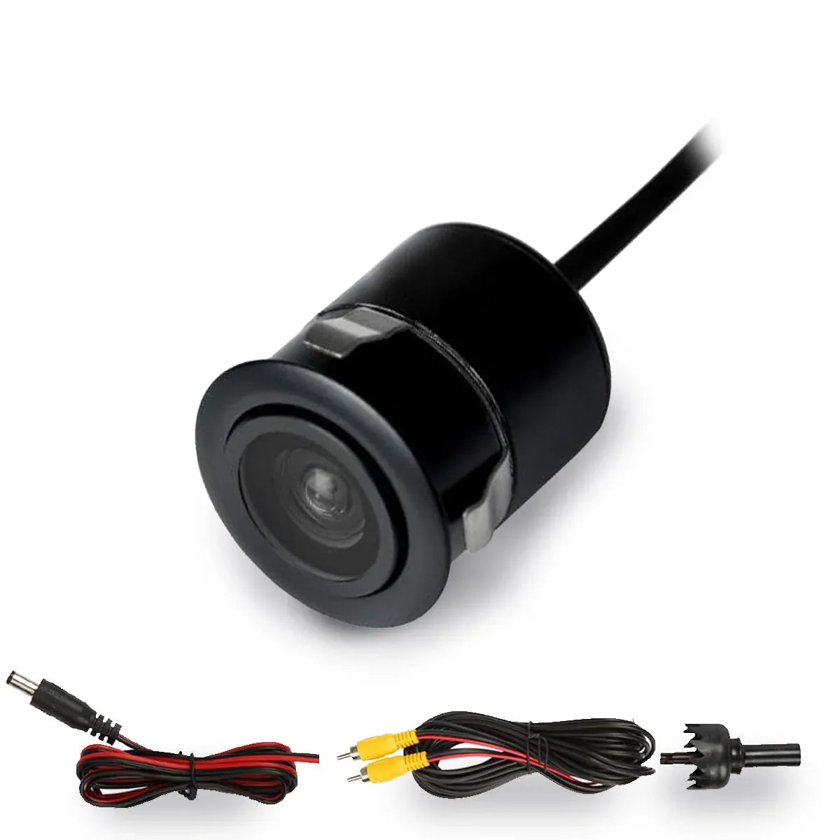 Audio wheels 1920x1080 Pixel AHD Backup Camera, Switcher Loop Cable, IP68 Waterproofing, Night-Vision car Reverse Camera compitable with Car Android Stereo. - Audio Wheels