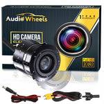 Audio Wheels AHD Reverse Parking Camera Kit - Universal Waterproof Rear View Camera with Wide-Angle Lens for Android Car Monitors