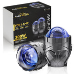 Tri color fog lamp projector for car