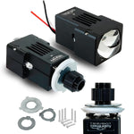 Audio Wheels 1.8 Inch Universal LED Projector Fog Lamp - 120W Car Projector Fog Light for Vehicle Modification (Single-Eye Projector, 1.8