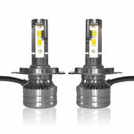 Audio Wheels H4/H19 75W LED Headlight Bulbs – 75,00LM, 6000K Cool White, IP68 Waterproof, 1-Year Warranty, Super Bright Automotive Headlights (Pack of 2)