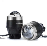 Audio Wheels 3 Inch Universal LED Projector Fog Lamp 120W Single-Beam [PR-06] | Tri-Color (White/Warm White/Yellow) 15,000LM Projector Light | 1-Year Warranty