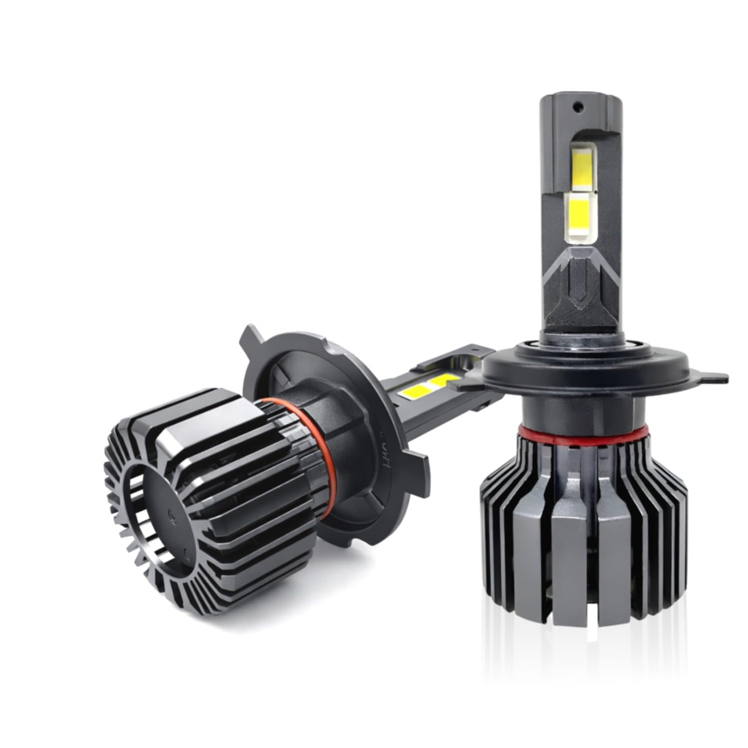 Audio Wheels H4/H19 LED Headlight 120W - Dual Beam (High & Low Beam)  Tri Colour (6000K4300K3000K)  15000 Lumens  IP68 Waterproof  Plug & Play Car Halogen Bulb Replacement Lamp