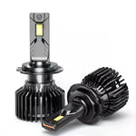 Audio Wheels H7 LED Headlight Bulbs – 160W High-Performance Lighting, 16,000 Lumens Brightness, 6000K Cool White Glow, Quick and Easy Installation for Enhanced Nighttime Visibility.