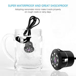 Audio Wheels Wide-Angle Night Vision Waterproof LED Bumper Reverse Parking Camera (8-LED) for Car  Car Back Camera