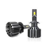 Audio Wheels Tri Colour LED Headlight H7/H18 Single Beam 120W (15000LM) | 6000K/4300K/3000K | IP68 Waterproof Plug & Play Car Headlamp 12V/24V with Advanced Cooling