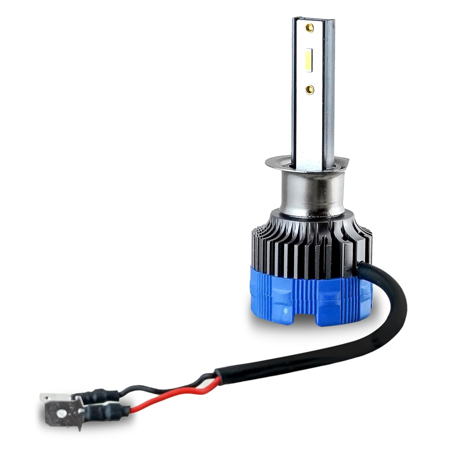 Audio Wheels H4/H19 60W LED Headlight Bulb for Car | 6000K Cool White Projector - Compatible Upgrade | Night Eye Style Plug & Play LED Bulb