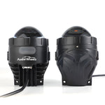 Audio Wheels AWLP-16 Tri-Color LED Projector Fog Lamp  200W High-Intensity  3000K Yellow  4500K Warm White  6000K White  Premium Metal Housing  1-Year Warranty