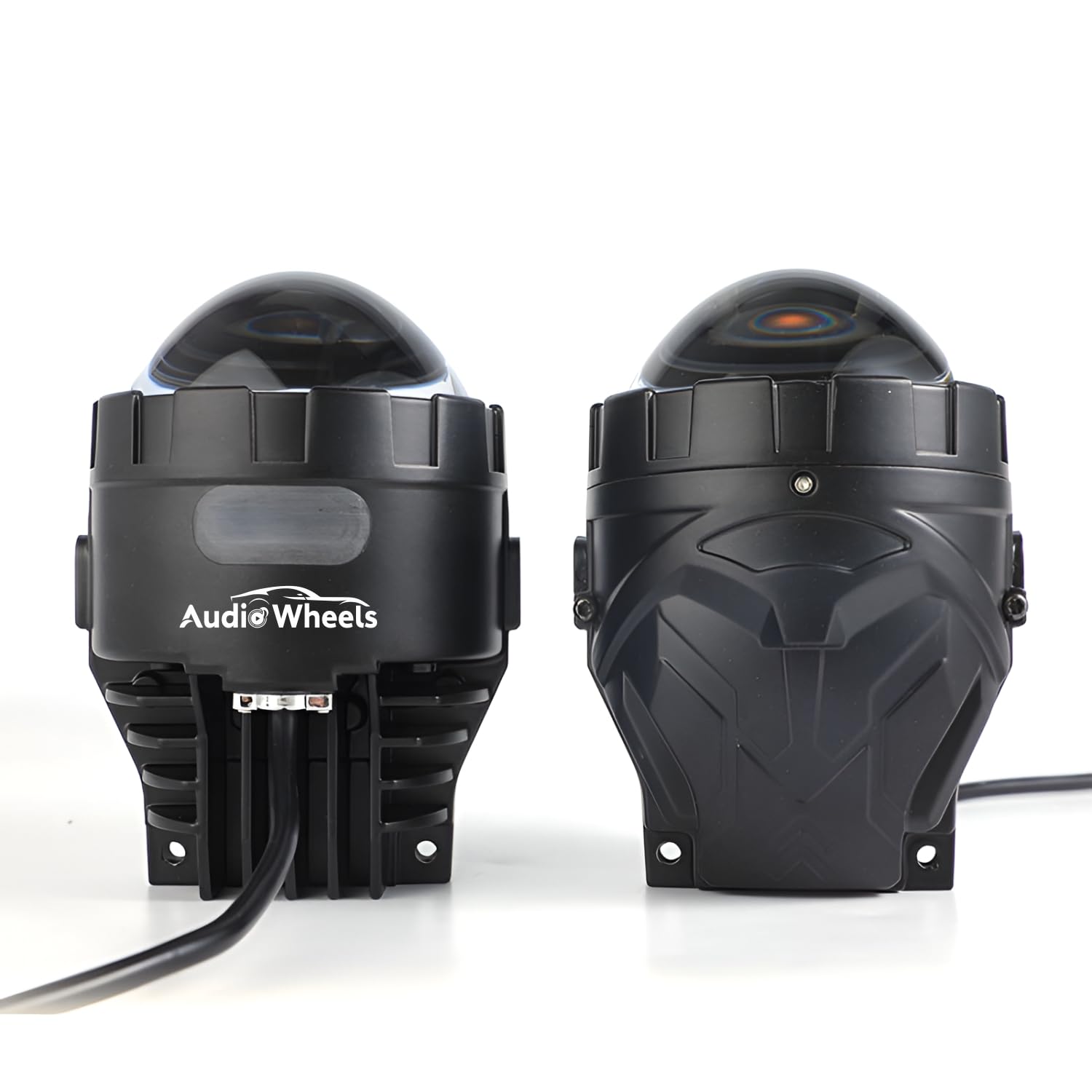 Audio Wheels AWLP-16 Tri-Color LED Projector Fog Lamp  200W High-Intensity  3000K Yellow  4500K Warm White  6000K White  Premium Metal Housing  1-Year Warranty