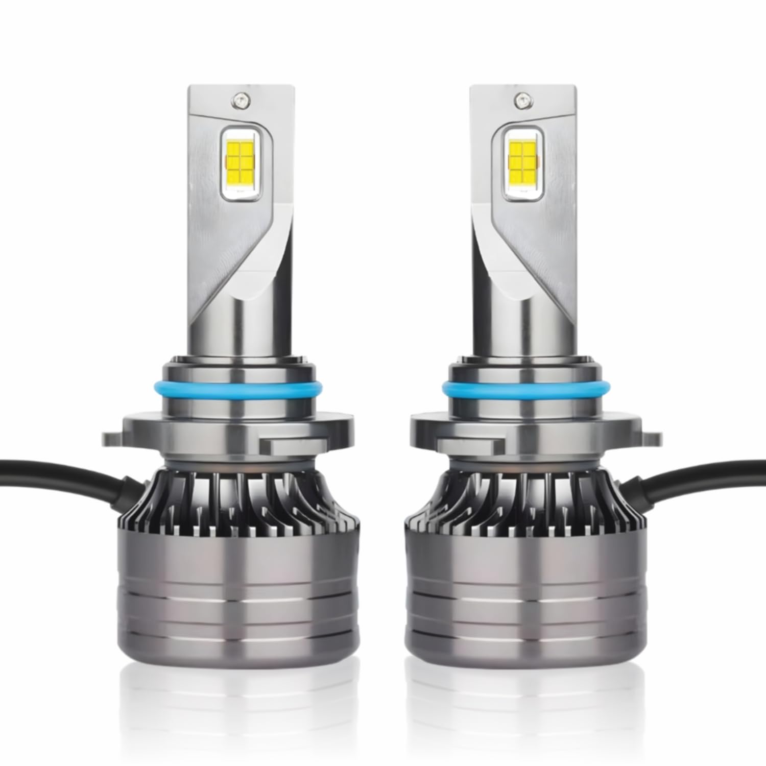 Audio Wheels 9005/HB3 75W LED Headlight with 6000K Cool White, 7500LM Brightness, Fan Cooling, Energy Efficient Design, IP67 Waterproof, Easy Plug & Play Installation