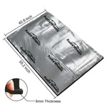 Audio Wheels Bonnet Damping Sheet for Car | Sound Proof Foam Insulation | 1cm Multi-Layer Acoustic Foam with Aluminium Foil & Butyl Rubber | Heat & Noise Reduction | 6 MM Thick Sheet | Pack of 1