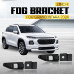 Audio Wheels SQ 2 Inch Fog Lamp Mounting Cover / Bracket Kit - Car & Vehicle Fog Brackets | Direct Replacement Set | Compatible with Maruti Suzuki Grand Vitara 2024