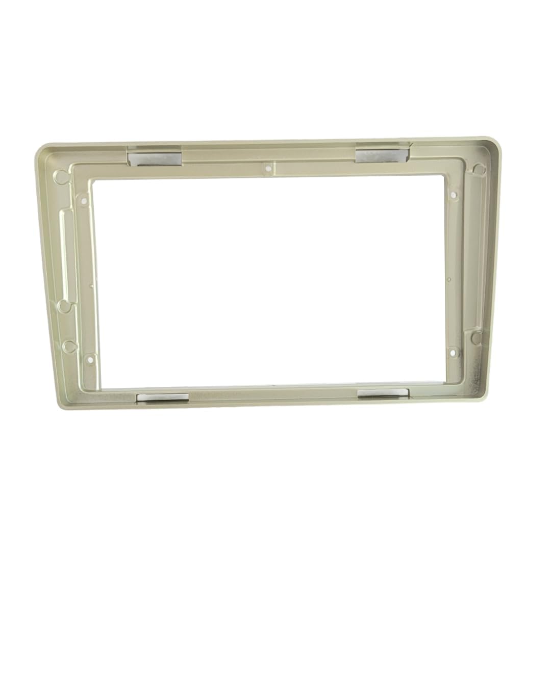 Audio Wheels Tata Vista 9 Inch Android Frame Panel with Integrated Power Socket for Easy Installation and Enhanced Connectivity.
