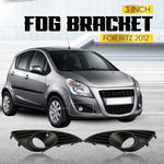 Audio Wheels 3 Inch Fog Lamp Mounting Cover / Bracket Kit - Car & Vehicle Fog Brackets | Direct Replacement Set | Compatible with Maruti Suzuki Ritz 2012