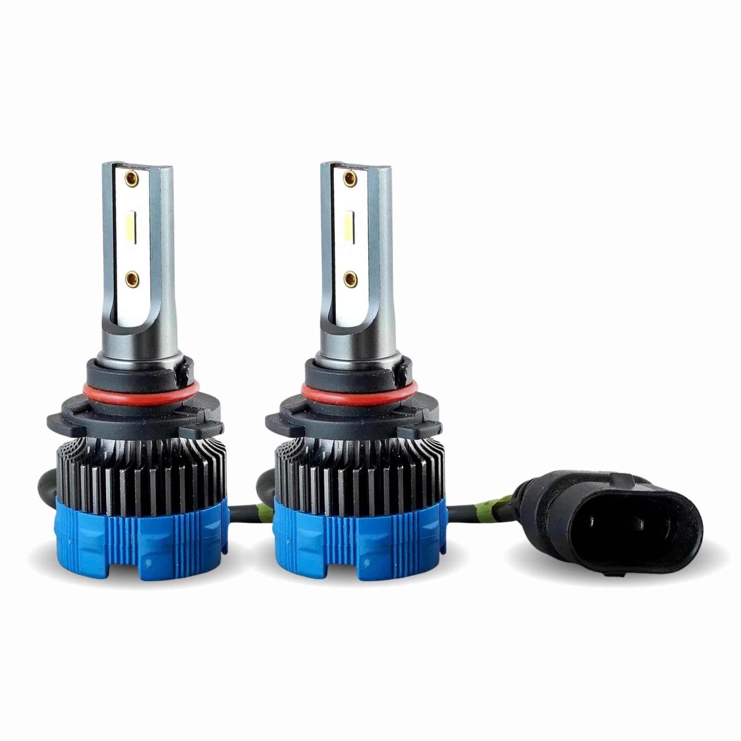 Audio Wheels 9005 60W Car Led Headlight Bulbs,16,000 Lumens Super Bright LED Headlight Conversion Kit for Cars 6000K Cool White Quick Installation Halogen Replacement, (9005-60W)