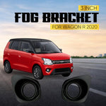 Audio Wheels 3 Inch Fog Lamp Mounting Cover/Bracket Kit - Car & Vehicle Fog Brackets | Direct Replacement Set | Compatible with Maruti Suzuki WagonR 2020