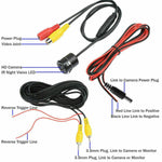 Audio Wheels Wide-Angle Night Vision Waterproof LED Bumper Reverse Parking Camera (8-LED) for Car  Car Back Camera