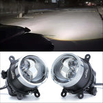 Audio Wheels 3 Inch LED Projector Fog Lamp with Cover - 120W, 6000K White | Dual-Beam | 12V/24V Fog Light for Car & Vehicle Modification | Compatible with Mahindra Bolero Neo & Scorpio