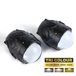 Audio Wheels AWLP-16 Tri-Color LED Projector Fog Lamp  200W High-Intensity  3000K Yellow  4500K Warm White  6000K White  Premium Metal Housing  1-Year Warranty