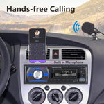 Audio Wheels Car Radio Bluetooth Single DIN Car Stereo Audio, MP3 Player Car Stereo 1 DIN with Bluetooth Handsfree/FM/Dual USB/TF/AUX/EQ/Quick Charge, with Wireless Remote Control (S-920)