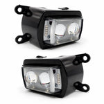 Audio Wheels LED Daytime Running Light (DRL) Fog Light Set for Maruti Suzuki BREZZA | Switchable White/Yellow/Red/Blue | 15W LED | DC 12V Plug & Play | 90% Power Saving