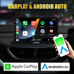 Audio Wheels 9 Inch Car Android/ iOS Multimedia Player with 360° Panoramic Camera | Touch Screen Full HD | 2GB+32GB | Quad Core Cortex-A53 | 1.3 Ghz | Wireless Carplay & Android Auto | Bluetooth, WiFi | Compatible with All Cars | 1 Year Warranty