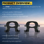 Audio Wheels 2 Inch Fog Lamp Mounting Cover  Bracket Kit - Car & Vehicle Fog Brackets  Direct Replacement Set  Compatible with Maruti Suzuki BREZZA 2022