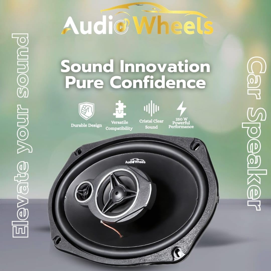 Audio Wheels 6x9 Robert Parker Car Speaker – 180W RMS / 780W Max Power | 30mm High-Efficiency Voice Coil | Deep Bass Output |Rubber Edge with PP Cone | 4Ω Impedance | Premium High-Performance Sound