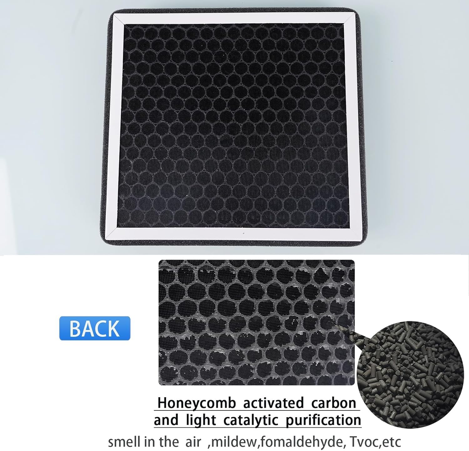 Audio Wheels HEPA Air Filter,10 x 8.5 x 1, White