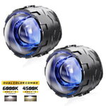 Audio Wheels 3 Inch LED Projector Fog Lamp 200W  25,000 Lumens  Dual Color 6000K 4500K  1200m Beam  Glare-Free High Beam  1 Year Warranty