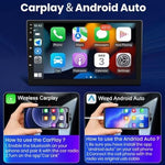 Audio Wheels Wireless CarPlay & Stereo Auto 9inch 1280P Car Android Display with Gorilla Glass  Android 13  TS-9 Processor  2GB & 32GB +Frame+HD Camera Included (Hyundai Creta 2015)