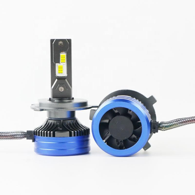 Audio Wheels H4/H19-250W LED Headlight Bulbs – 30,000 Lumens Ultra-Bright, 6000K Cool White – IP68 Waterproof, Plug & Play Conversion Kit – 50,000+ Hrs, 2-Year Warranty