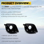 Audio Wheels 3 Inch Fog Lamp Mounting Cover/Bracket Kit - Car & Vehicle Fog Brackets | Direct Replacement Set | Compatible with KIA SELTOS 2024,2025